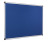 Bi-Office Maya Blaue Filznotiztafel mit Aluminiumrahmen 120x120cm Linksansicht