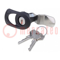 Lock; polyamide; 28mm; IP65