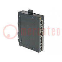 Switch Ethernet; non gestibile; Numero di porti: 7; 9÷60VDC; RJ45
