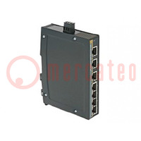 Switch Ethernet; unverwaltet; Portanzahl: 7; 9÷60VDC; RJ45; IP30