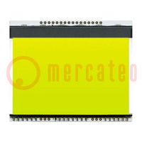 Retroilluminazione; EADOGXL160; LED; 78x64x3,8mm; giallo-verde