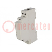 Enclosure: for DIN rail mounting; Y: 90mm; X: 17.5mm; Z: 53mm; PPO