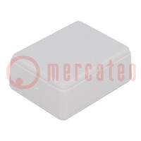 Custodia: universale; X: 40mm; Y: 50mm; Z: 20mm; ABS; grigio