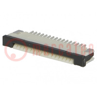 Connector: FFC/FPC; horizontal; PIN: 16; top contacts,ZIF; SMT