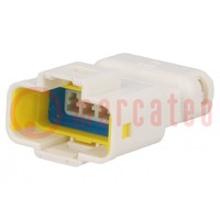 Connector: wire-wire; 560,E-Seal; male; plug; for cable; white
