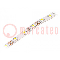 LED tape; white warm; 3528; 12V; LED/m: 60; 8mm; IP20; 120°; 4.8W/m