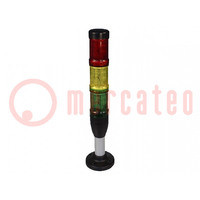 Segnalatore: colonnina di segnalazione; LED; rosso/giallo/verde