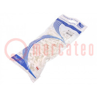 Holder; white; for flat cable,YDYp 3x2,5 x2; 100pcs; USMP 3-BIS