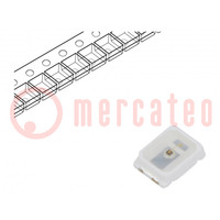 LED; SMD; 2216,PLCC2; naranja; 170÷430mcd; 2,2x1,6x0,55mm; 120°