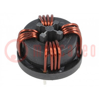 Inductor: wire with current compensation; THT; 1.35mH; 1.12mΩ