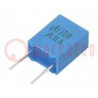 Capacitor: polyester; 0.47uF; 63VAC; 100VDC; 5mm; ±5%; -55÷125°C