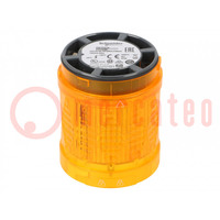 Signalgeber: Licht; LED; orange; 24VDC; 24VAC; IP65; Ø60mm; -25÷50°C