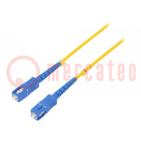 Fiber patch cord; SC/UPC,both sides; 10m; Optical fiber: 9/125um