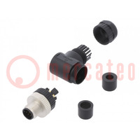 Plug; M12; PIN: 8; male; A code-DeviceNet / CANopen; for cable