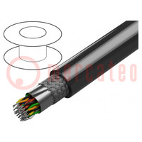 Wire; 18x2x28AWG; RS232,RS422,RS485; stranded; Cu; PVC; dark grey