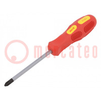 Screwdriver; Phillips; for impact; PH2; Blade length: 100mm