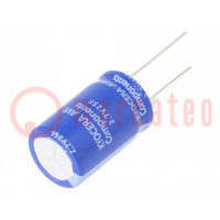 Supercapacitor; THT; 25F; 2.7VDC; -10÷30%; Body dim: Ø16x25mm; 15A