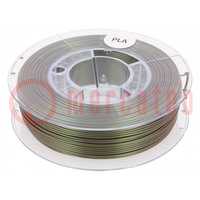 Filament: PLA; Ø: 1,75mm; metallic green; 200÷235°C; 330g