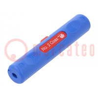 Stripping tool; 10mm2,16mm2; Wire: coaxial