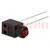 LED; in housing; red; 3mm; No.of diodes: 1; 30mA; Lens: red; 60°; 3V