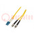 Fiber patch cord; LC/UPC,ST/UPC; 5m; Optical fiber: 9/125um; LSZH