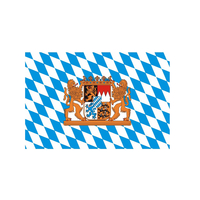 Technische Ansicht: Landesflagge Bayern (Rauten mit Löwe)