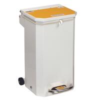 Waste Bins - Bin - 20L Flame Retardant - Yellow Lid