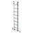 Munk Sprossen-Mehrzweckleiter aus Aluminium, zweiteilig, Leiterlänge ausgefahren 4,2 m, Leiterlänge stehend 2,5 m