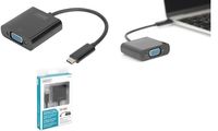 DIGITUS USB 3.1 Grafikadapter, USB-C - VGA, schwarz (11006914)