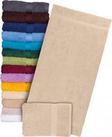 Ręcznik Reis T-soft, bawełna frotte, 70x140cm, 500g/m2, beżowy
