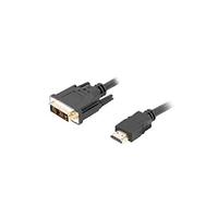 LANBERG KABEL HDMI -> DVI-D (18+1) M/M SINGLE LINK, CZARNY 1,8M CA-HDDV-10CC-0018-BK
