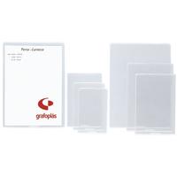 GRAFOPLAS FUNDAS PVC TRANSAPARENTES FOLIO PAQUETE -100U-