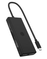 ICY BOX IB-DK4011-CPD Kabelgebunden USB 3.2 Gen 1 (3.1 Gen 1) Type-C Schwarz
