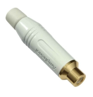 Amphenol ACJR-WHT wire connector RCA White