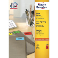Avery 3448 etichetta per stampante Rosso Etichetta per stampante autoadesiva