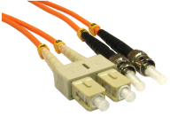 Cables Direct ST-SC, OM2, MMF, 2m InfiniBand/fibre optic cable Orange
