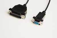 Microconnect IBM029B-1,8 kabel równoległy Czarny 1,8 m DB-9 DB-25