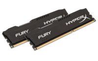 HyperX FURY Black 8GB 1600MHz DDR3 module de mémoire 8 Go 2 x 4 Go