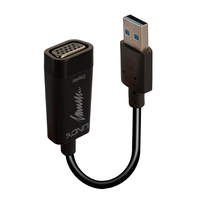 Lindy 43172 USB-Grafikadapter Schwarz