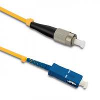 Qoltec 54316 fibre optic cable 2 m SC FC G.652D Yellow