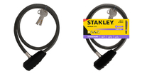 Stanley 81313385111 candado para bicicleta Negro 900 mm Cable antirrobo