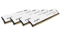 HyperX FURY White 64GB DDR4 2400MHz Kit geheugenmodule 4 x 16 GB