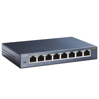 TP-Link TL-SG108 V3.0 Unmanaged Gigabit Ethernet (10/100/1000) Schwarz