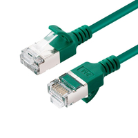 Microconnect V-FTP6A005G-SLIM kabel sieciowy Zielony 0,5 m Cat6a U/FTP (STP)