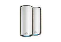 NETGEAR Orbi 970 Series Quad-Band WiFi 7, 2-Pack Quad-band (2.4 GHz / 5 GHz-1 / 5 GHz-2 / 6 GHz) Wi-Fi 6 (802.11ax) Szary 3 Wewnętrzne