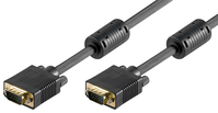 Goobay 50491 VGA kabel 10 m VGA (D-Sub) Zwart