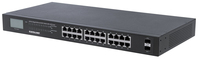 Intellinet 561242-UK commutateur réseau Non-géré Gigabit Ethernet (10/100/1000) Connexion Ethernet, supportant l'alimentation via ce port (PoE) Noir