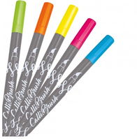 ONLINE Schreibgeräte Calli Marker 5 Stück(e) Blau, Grün, Orange, Pink, Gelb Pinselspitze