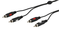 Vivanco 46/00 15 Audio-Kabel 1,5 m 2 x RCA Schwarz