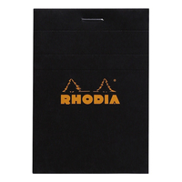 Rhodia 112009C schrijfblok & schrift A7 80 vel Zwart